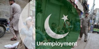 Rate of unemployment in Pakistan